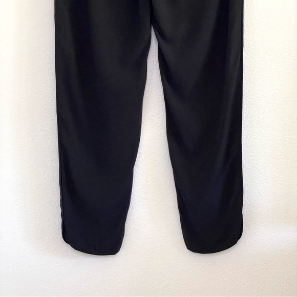 NWT Madewell Track Trousers Draped Drawstring Pull On Pant Black XS - Picture 10 of 15